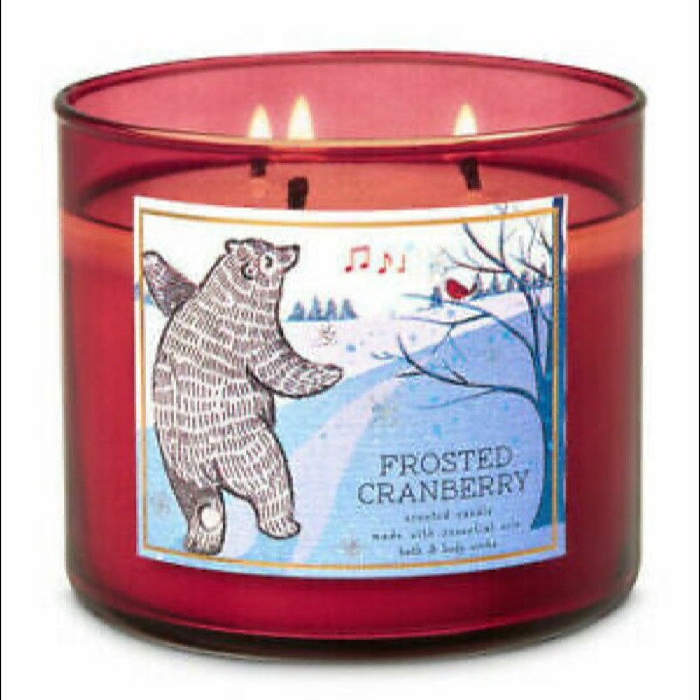 Bath & Body Works Frosted Cranberry Candle